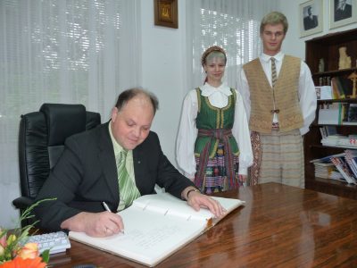 Gimnazijoje viešėjo LR Švietimo ir mokslo ministerijos kancleris Dainius Numgaudis
